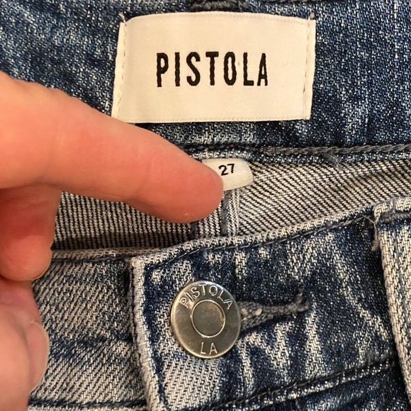 Pistola 6 (27) Winston Denim Shorts Boundaries Mid Rise Womens Cutoff Frayed Hem - Picture 5 of 10